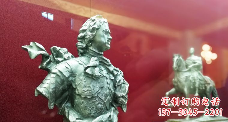 石家庄彼得大帝半身像古代西方名人铜雕