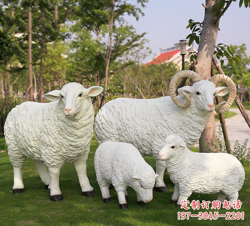 石家庄玻璃钢仿真山羊