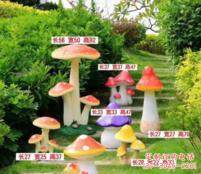 石家庄玻璃钢蘑菇雕塑——描绘美丽景色