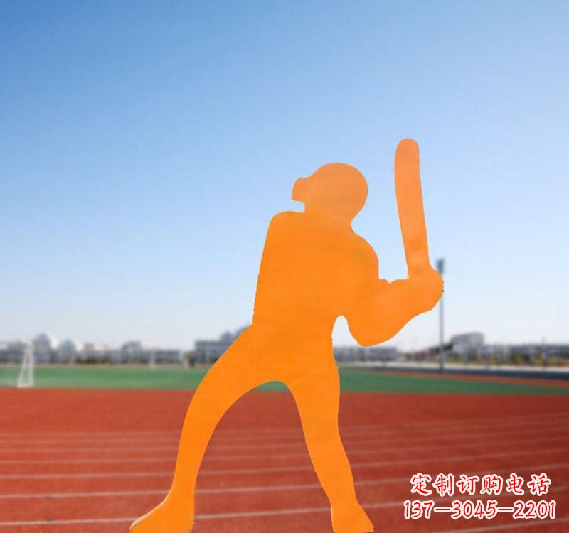 石家庄棒球运动人物雕塑传承棒球精神
