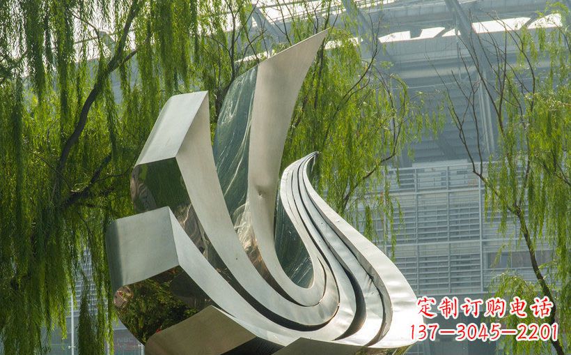 石家庄不锈钢鸽子景观雕塑
