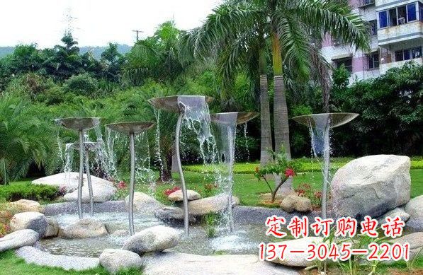 石家庄不锈钢喷泉雕塑艺术之美