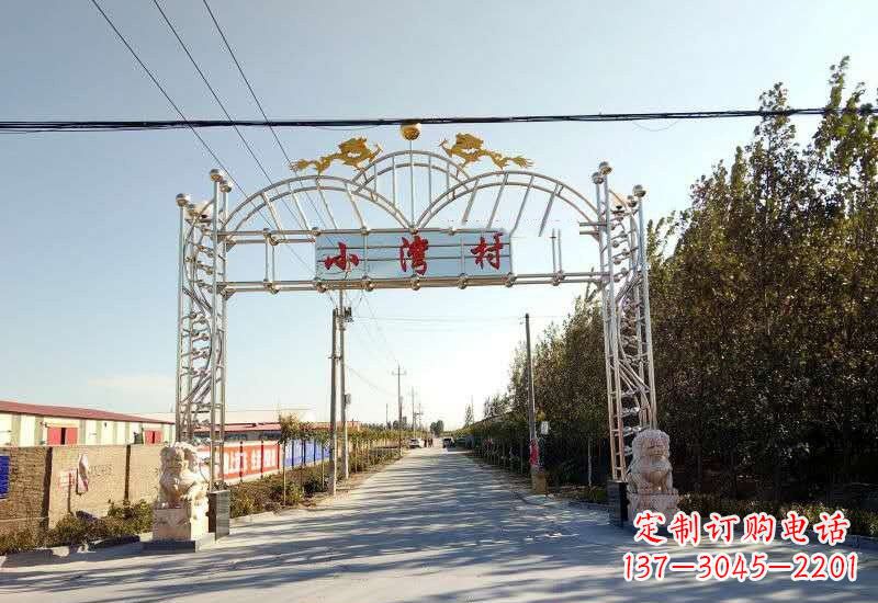 石家庄不锈钢牌坊雕塑让美丽的传统永存
