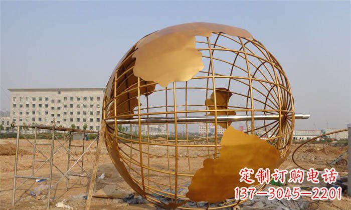 石家庄美丽的地球雕塑