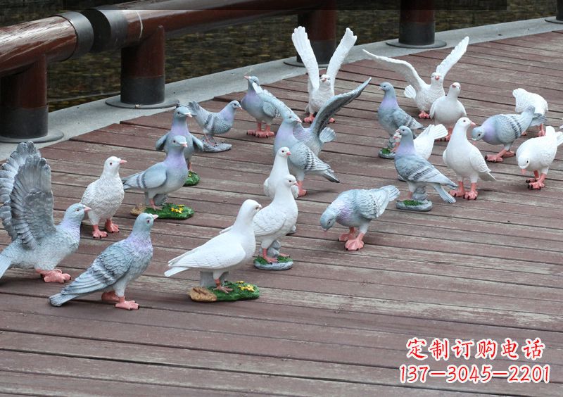 石家庄不锈钢雕塑鸽子