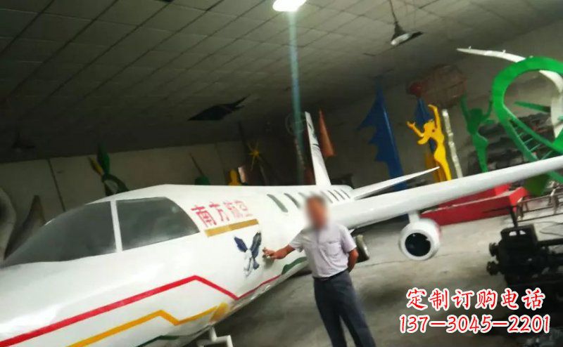 石家庄不锈钢飞机雕塑精美的艺术作品