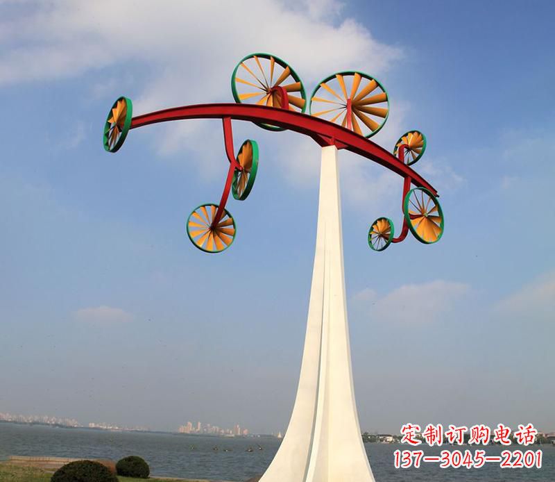 石家庄不锈钢风车雕塑艺术美学的完美结合