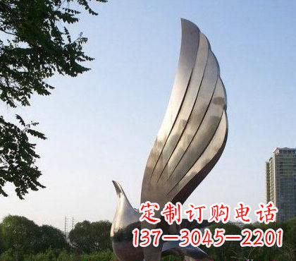 石家庄不锈钢鸽子雕塑2