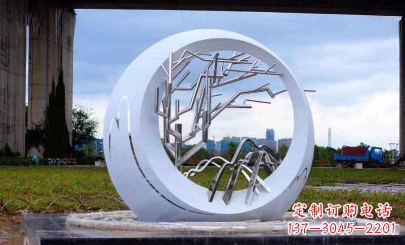 石家庄不锈钢树枝雕塑艺术与环保的完美结合