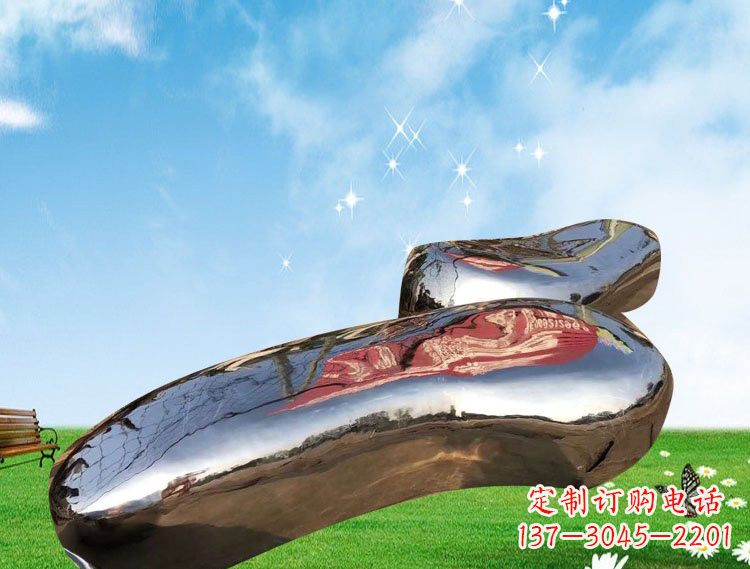 石家庄精美的不锈钢鹅卵石雕塑