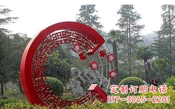 石家庄不锈钢公园圆环雕塑——精美的艺术瑰宝