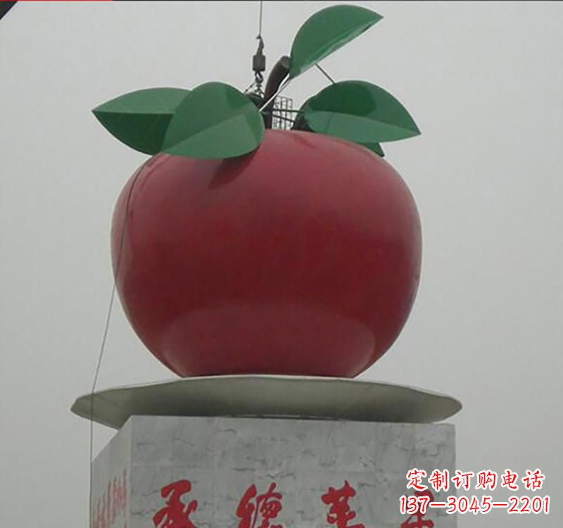 石家庄不锈钢苹果雕塑一件充满艺术气息的作品