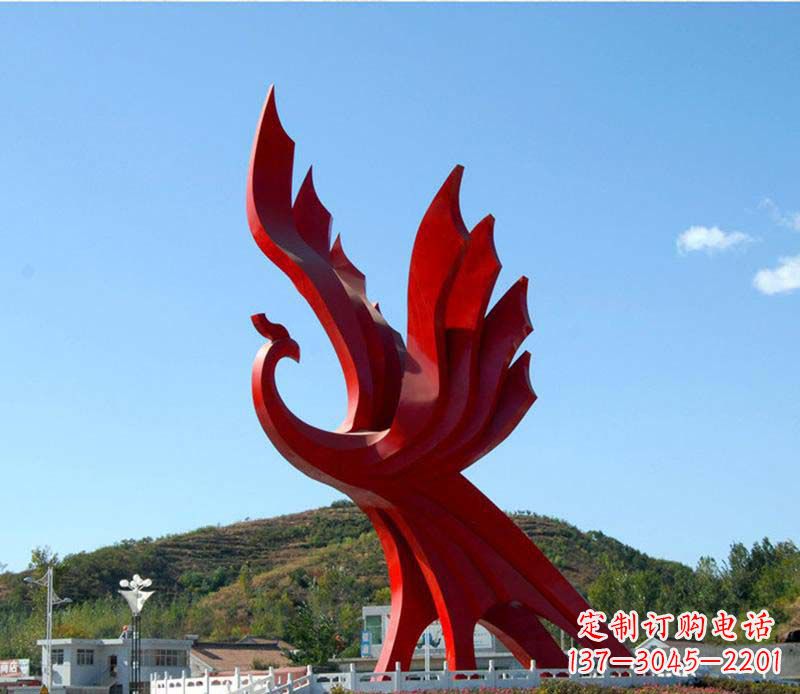 石家庄璀璨凤凰不锈钢广场上的艺术之美