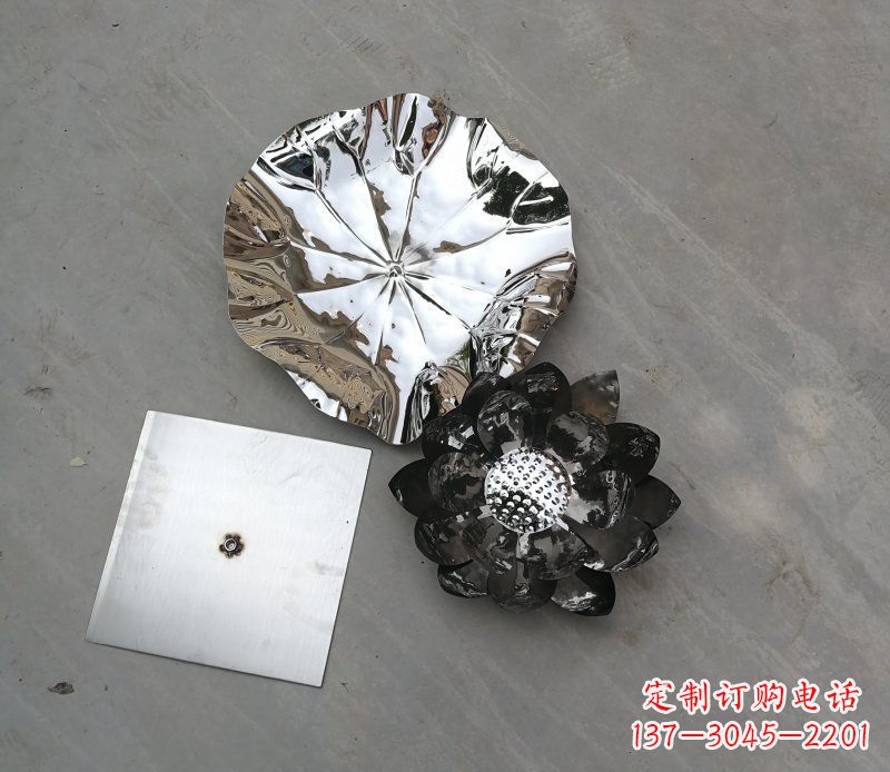 石家庄不锈钢荷叶雕塑传承传统文化