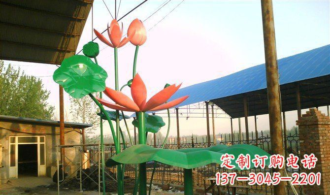 石家庄不锈钢荷叶雕塑精美而优雅