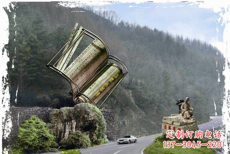 石家庄神农本草经竹简雕塑——传承中华文化精髓