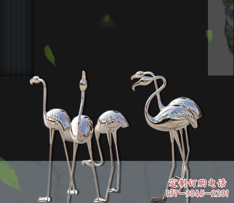 石家庄非凡之美不锈钢火烈鸟雕塑