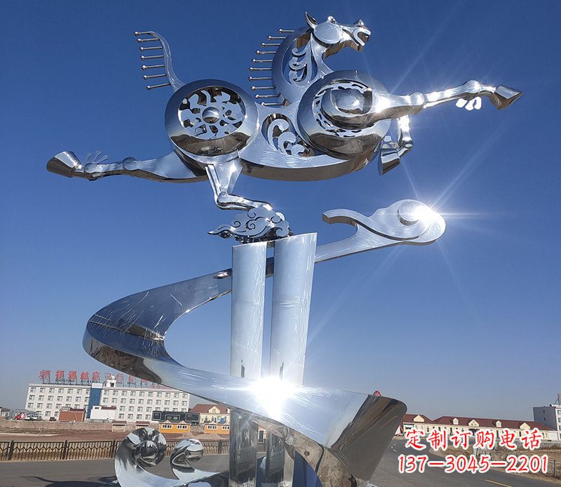 石家庄不锈钢马踏飞燕雕塑——精美的艺术品
