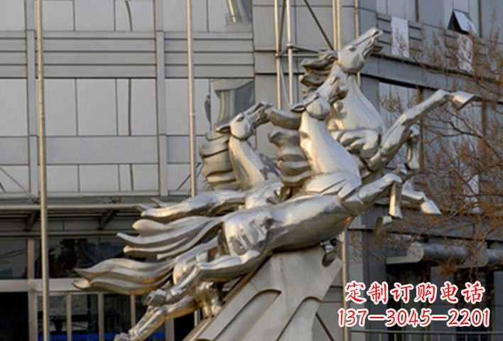 石家庄不锈钢马雕塑——精致的艺术瑰宝