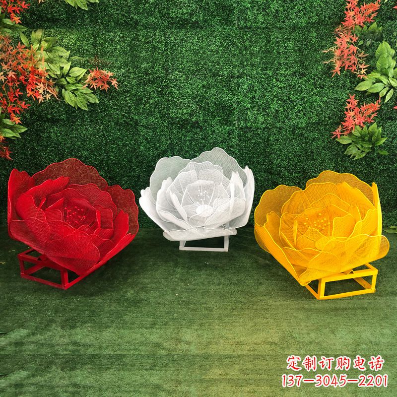 石家庄不锈钢玫瑰雕塑精致的艺术品