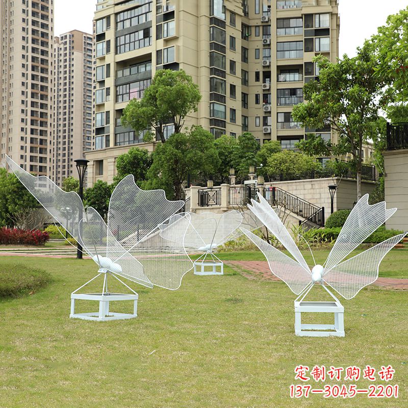 石家庄不锈钢铁艺蝴蝶精美雕塑艺术