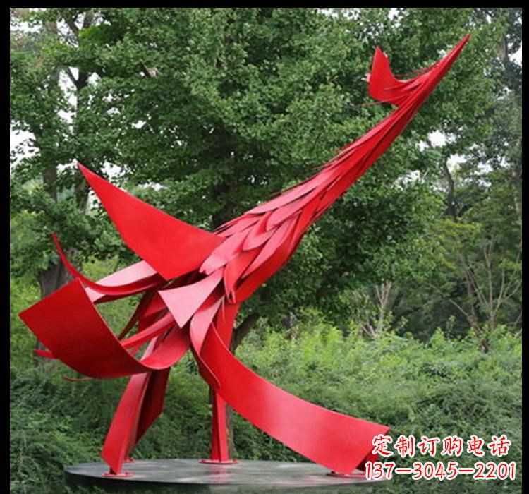 石家庄不锈钢凤凰雕塑——美丽而神秘的象征