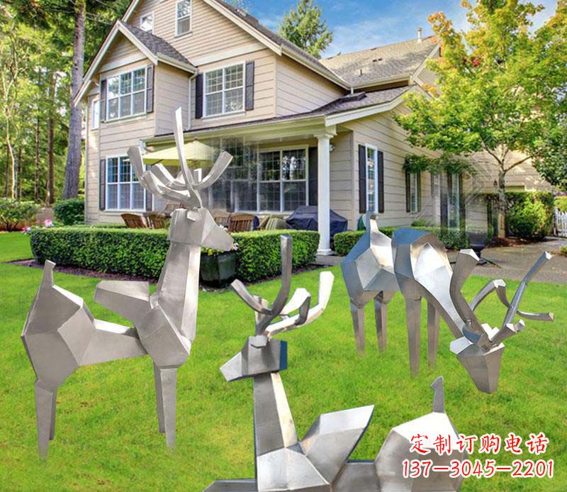 石家庄不锈钢小鹿雕塑艺术品中最美丽的灵魂