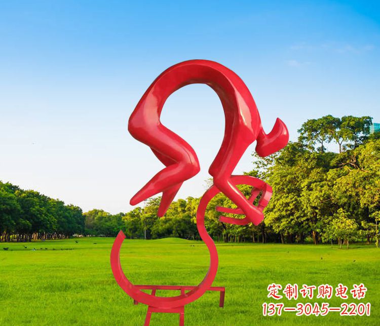 石家庄不锈钢自行车雕塑精致美观的园林装置