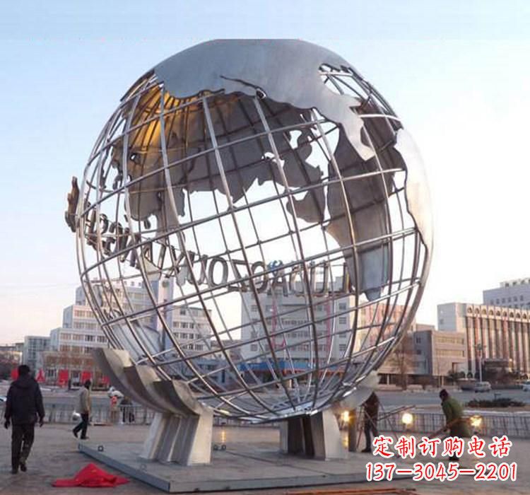 石家庄不锈钢地球仪雕塑一座充满美丽与灵性的艺术品
