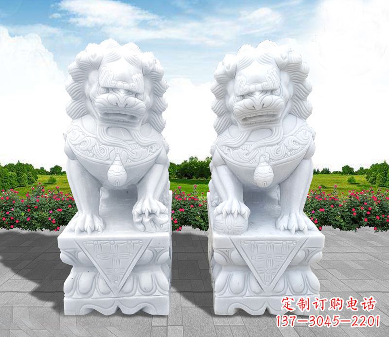 石家庄狮子雕塑招财福运的象征