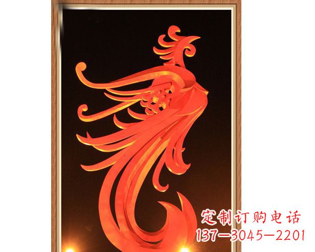 石家庄不锈钢凤凰雕塑美丽与传统的完美结合