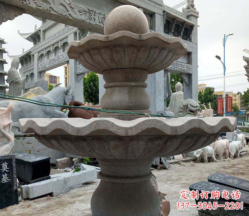 石家庄大理石多层喷泉石雕