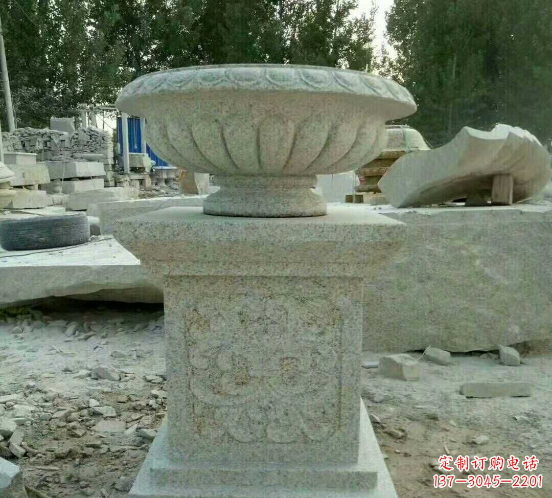 石家庄大理石花盆雕塑