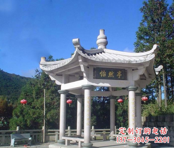 石家庄精美大理石凉亭雕塑