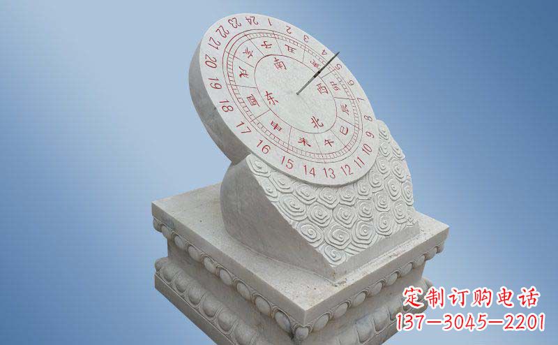 石家庄精致古典大理石日晷雕塑