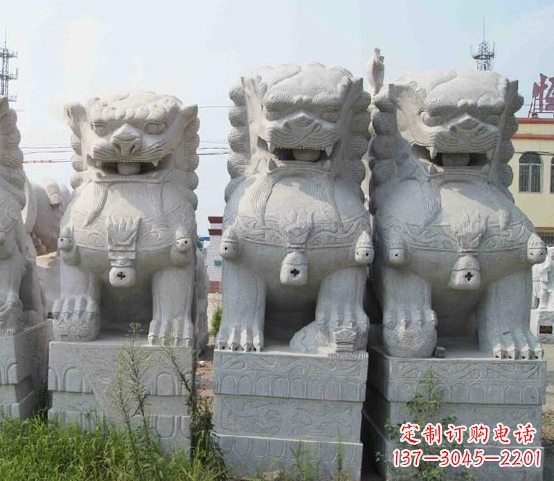 石家庄北京玉石狮子雕塑