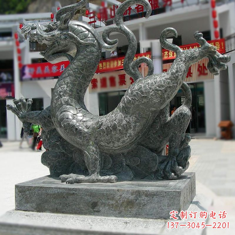 石家庄传统的象征——大理石青龙雕塑