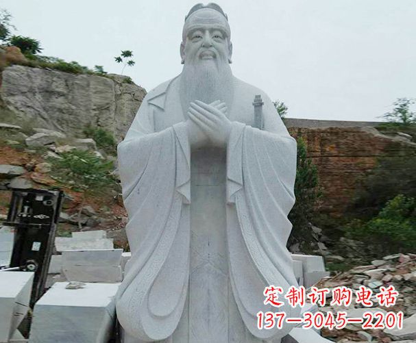 石家庄高雅大理石孔子雕塑