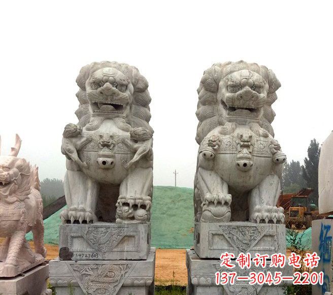 石家庄传统大理石狮子雕塑