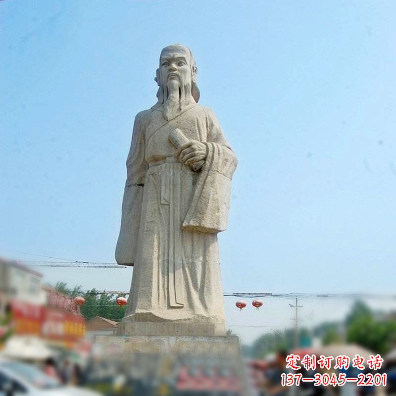 石家庄大理石庄子雕塑-名人雕像