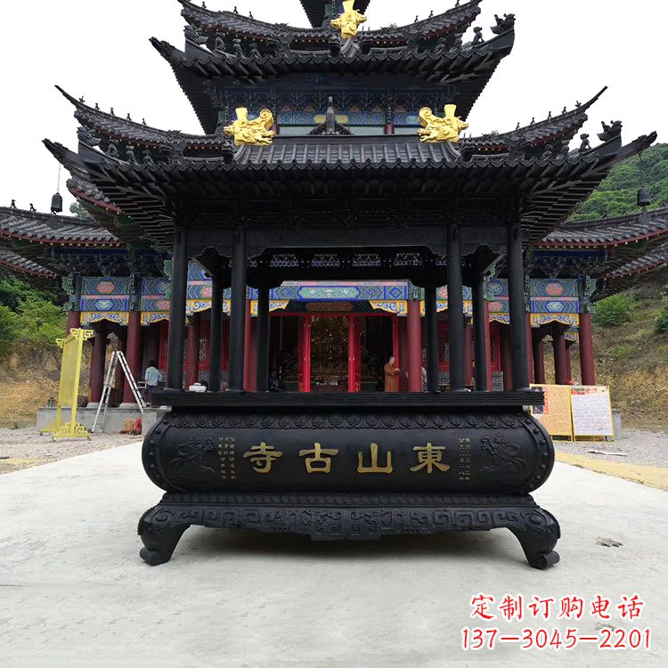 石家庄大型寺庙香炉雕塑