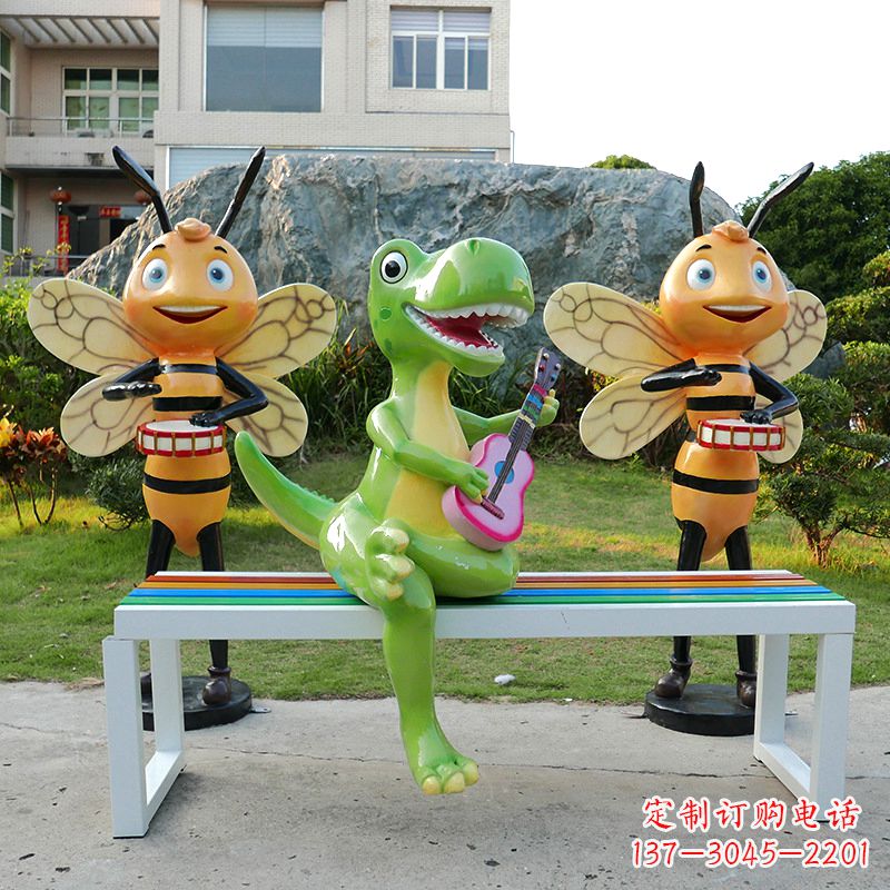 石家庄吉他恐龙雕塑