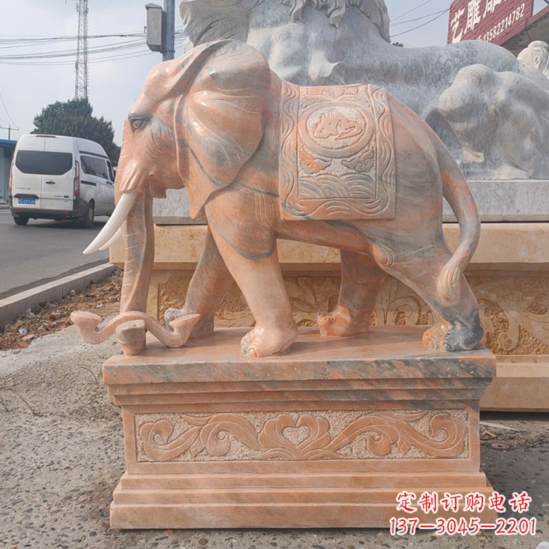 石家庄精良石雕大象诠释传统艺术