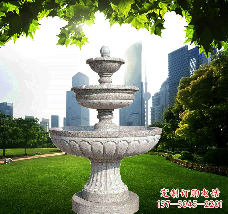 石家庄跌水盆石喷泉雕塑