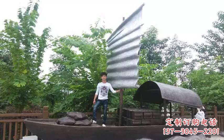 石家庄帆船景观铜雕