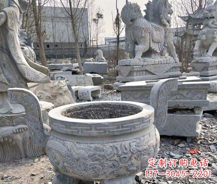 石家庄仿古精美石雕香炉