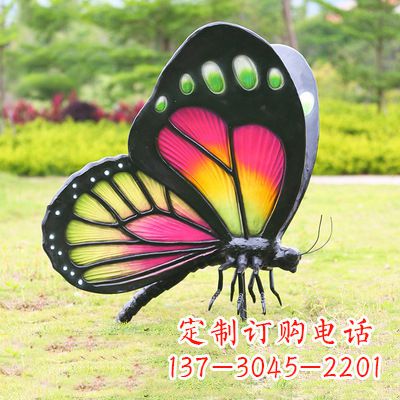 石家庄仿真蝴蝶_品红色款405x78x110