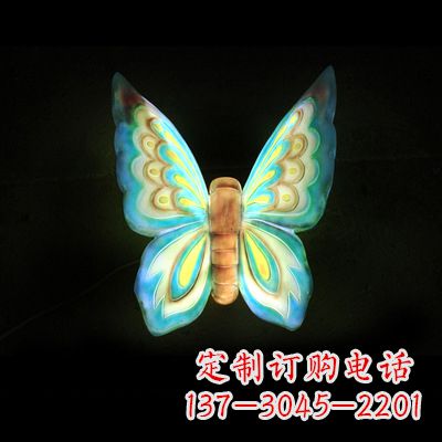 石家庄仿真蝴蝶_小号蓝色发光款37x48x20