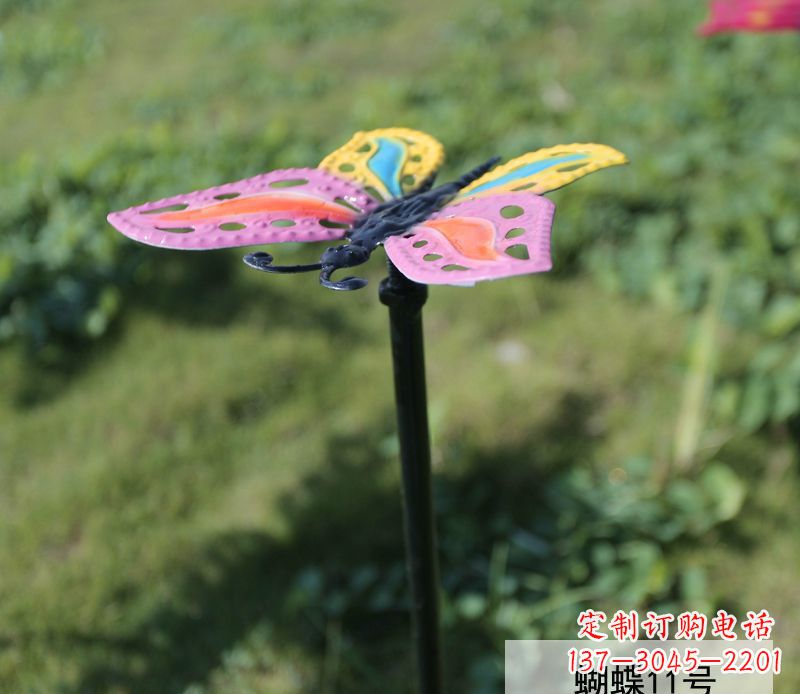 石家庄个性化不锈钢彩色蝴蝶雕塑