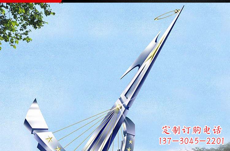 石家庄古典高雅不锈钢帆船雕塑
